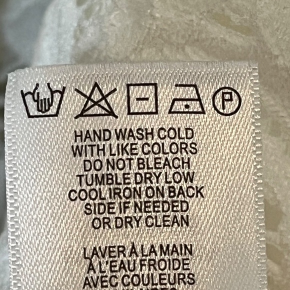 Adrianna Papell Top Women L White Pullover Lace Feminine Dainty Boho Western 80s - Picture 11 of 11